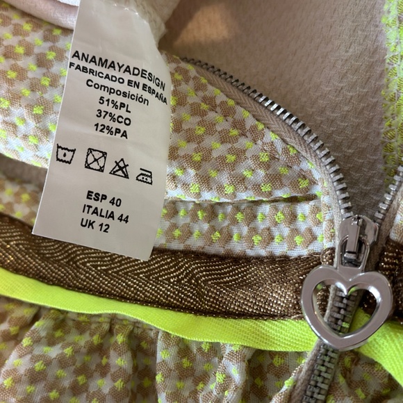 Ana Maya Jacuard Fit& Flare dress size 40/L - Picture 4 of 9